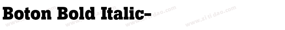 Boton Bold Italic字体转换